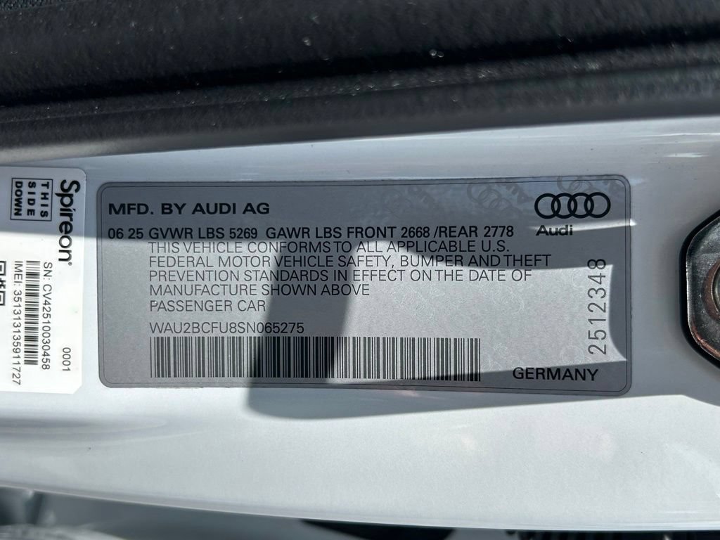Certified 2025 Audi A5 2.0T Premium Plus w/ Premium Plus AWD/4WD image 62