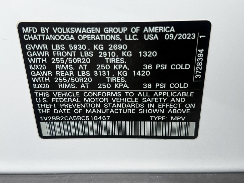 Used 2024 Volkswagen Atlas SEL AWD/4WD image 29