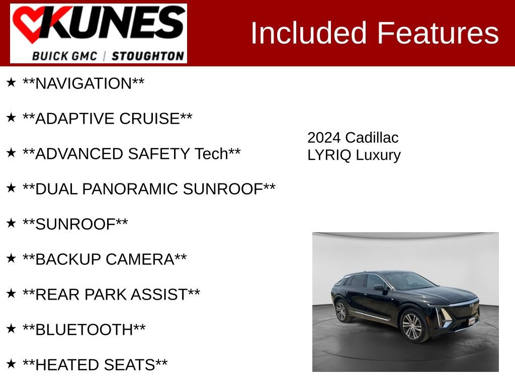 Used 2024 Cadillac Lyriq Luxury AWD/4WD image 2
