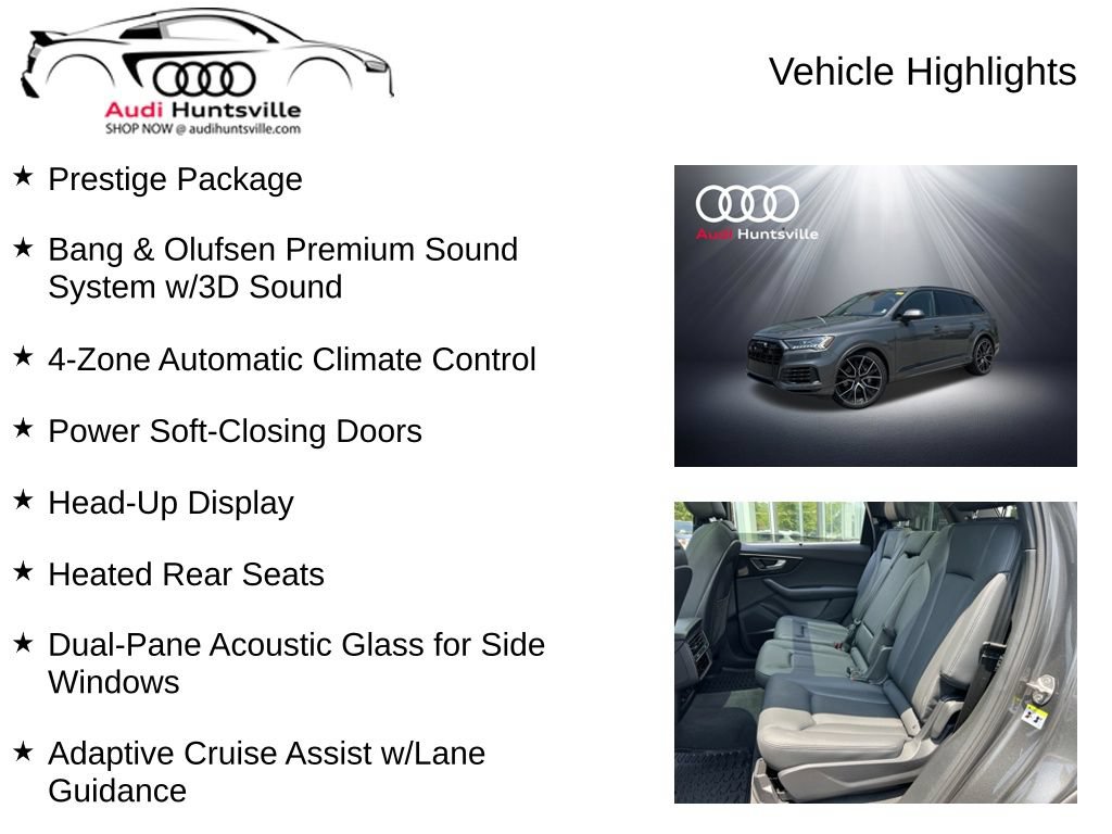 Used 2023 Audi Q7 3.0T Prestige w/ Prestige Package AWD/4WD image 12