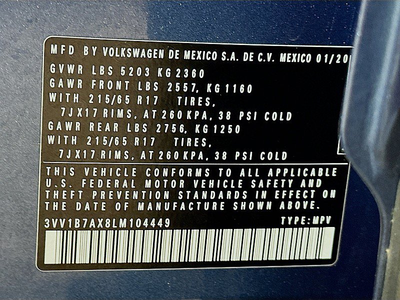 Used 2020 Volkswagen Tiguan S FWD image 32