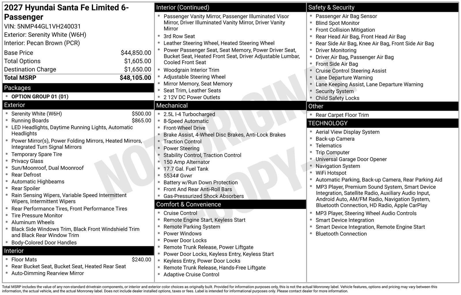 New 2027 Hyundai Santa Fe Limited FWD image 5