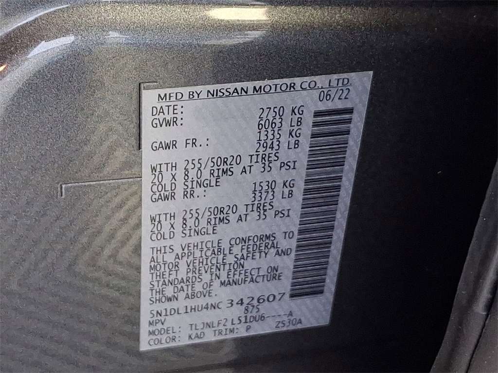 Certified 2022 INFINITI QX60 Autograph w/ Cargo Package image 35
