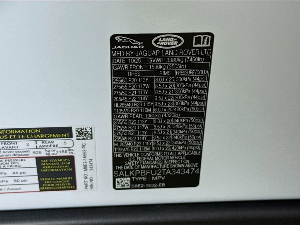 New 2026 Land Rover Range Rover Long Wheelbase SE image 30