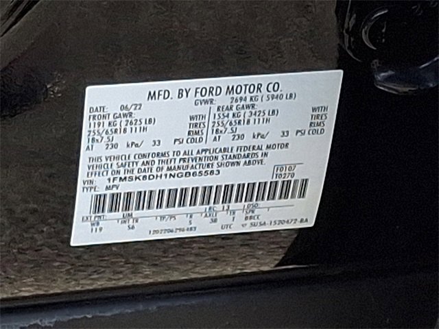 Used 2022 Ford Explorer XLT w/ Equipment Group 202A image 27