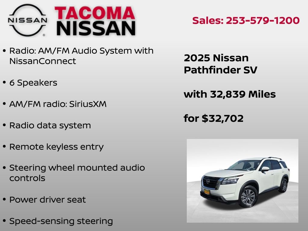 Used 2025 Nissan Pathfinder SV AWD/4WD image 6