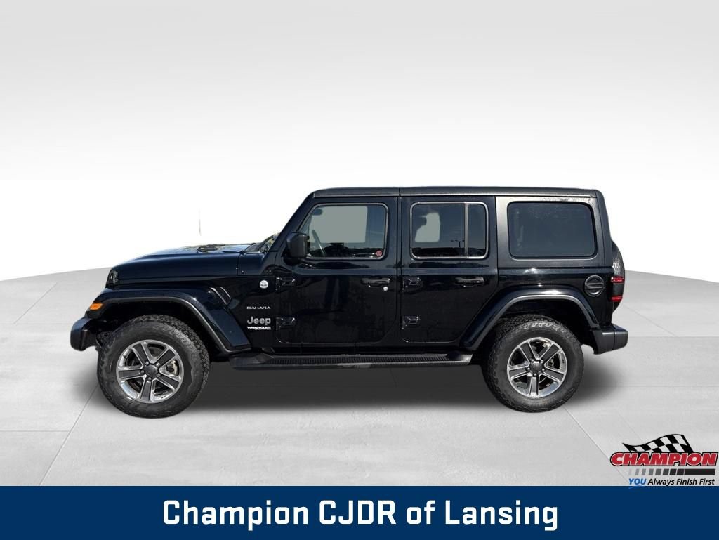 Used 2021 Jeep Wrangler Unlimited Sahara w/ Uconnect 4C Nav & Sound Group AWD/4WD image 4