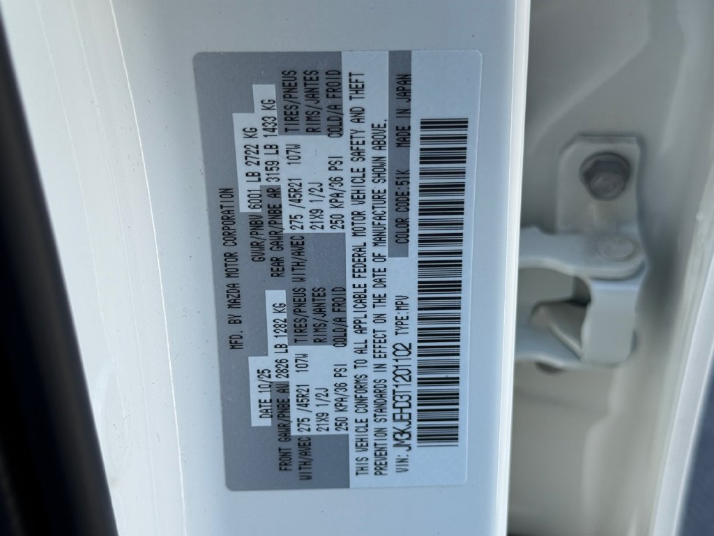 Certified 2026 MAZDA CX-70 3.3 Turbo w/ Premium Plus Pkg AWD/4WD image 29