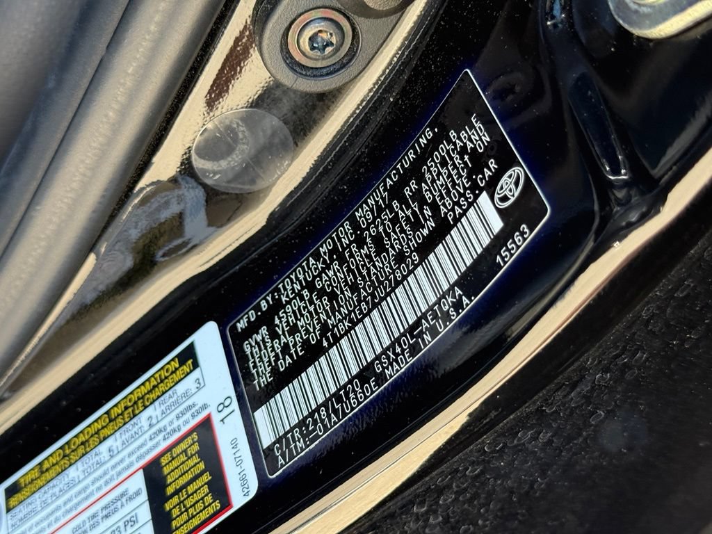 Used 2018 Toyota Avalon Touring w/ All Weather Liner Package FWD image 10