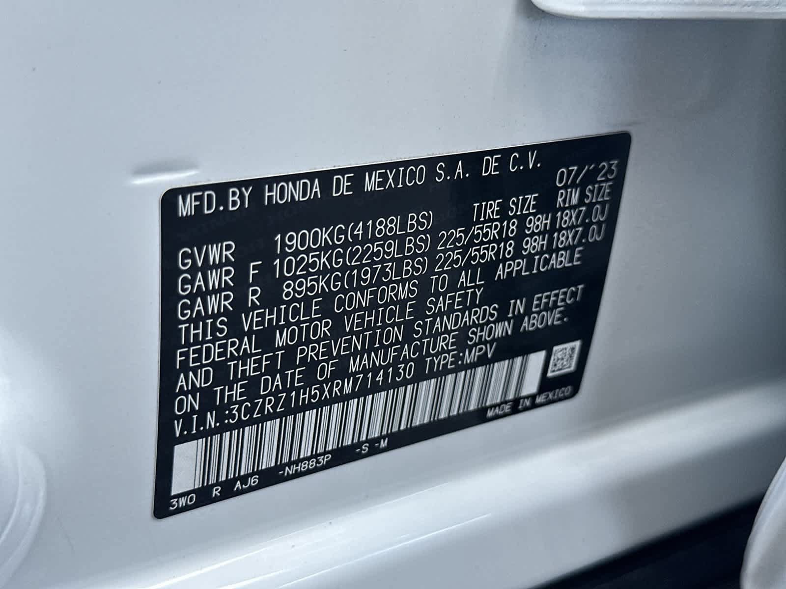 Certified 2024 Honda HR-V Sport image 22