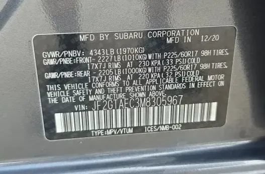 Used 2021 Subaru Crosstrek 2.0i Premium w/ Moonroof Package AWD/4WD image 55