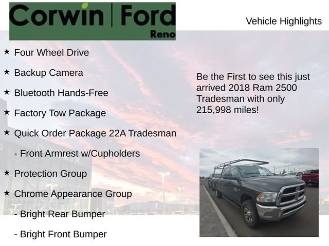 Used 2018 RAM 2500 Tradesman w/ Chrome Appearance Group AWD/4WD image 4