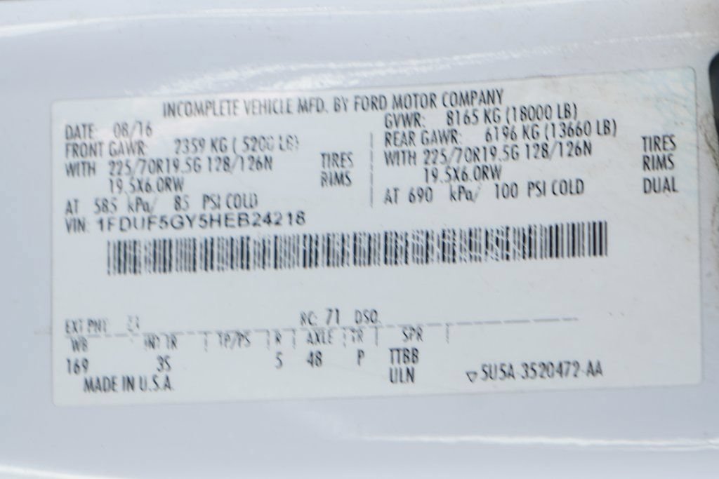 Used 2017 Ford F550 2WD Regular Cab Super Duty w/ Advanced Security Pack image 48
