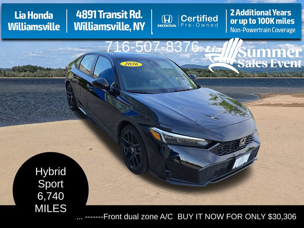 Certified 2026 Honda Civic FWD Hybrid Sedan
