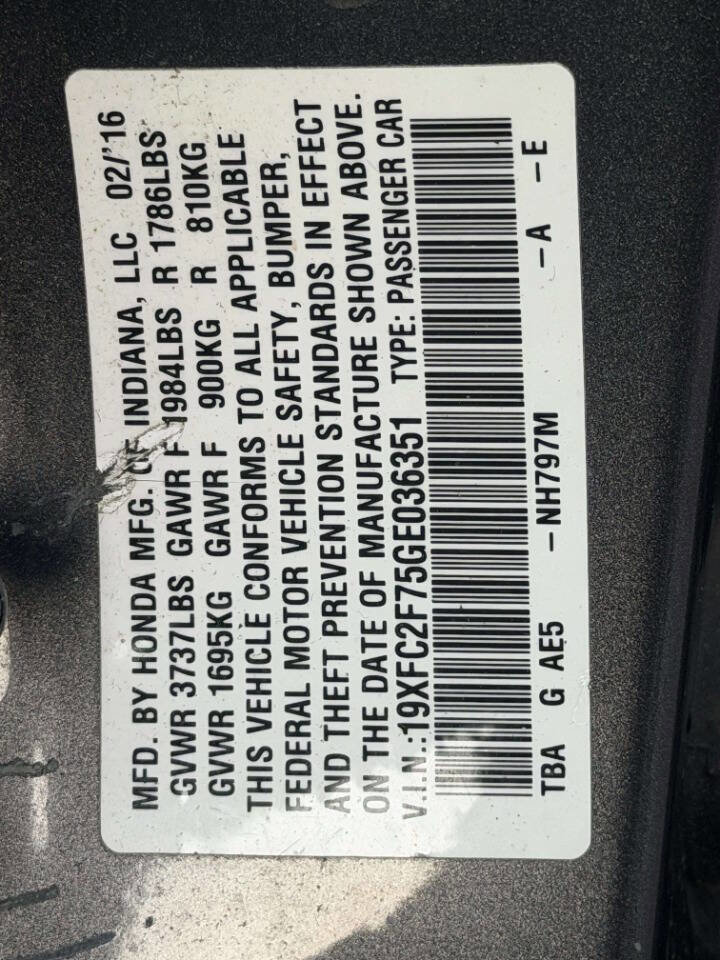 Used 2016 Honda Civic EX image 13
