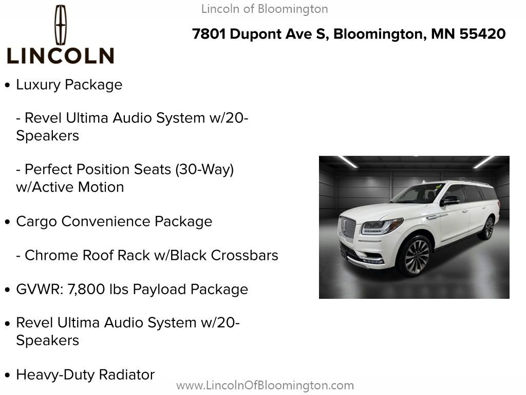 Used 2021 Lincoln Navigator L Reserve w/ Luxury Package image 9
