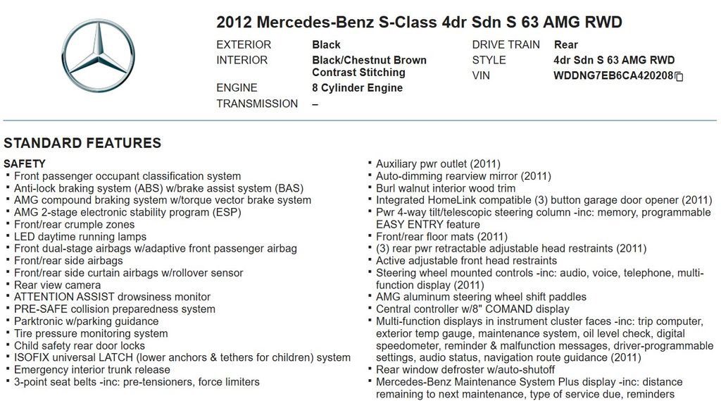 Used 2012 Mercedes-Benz S 63 AMG image 18