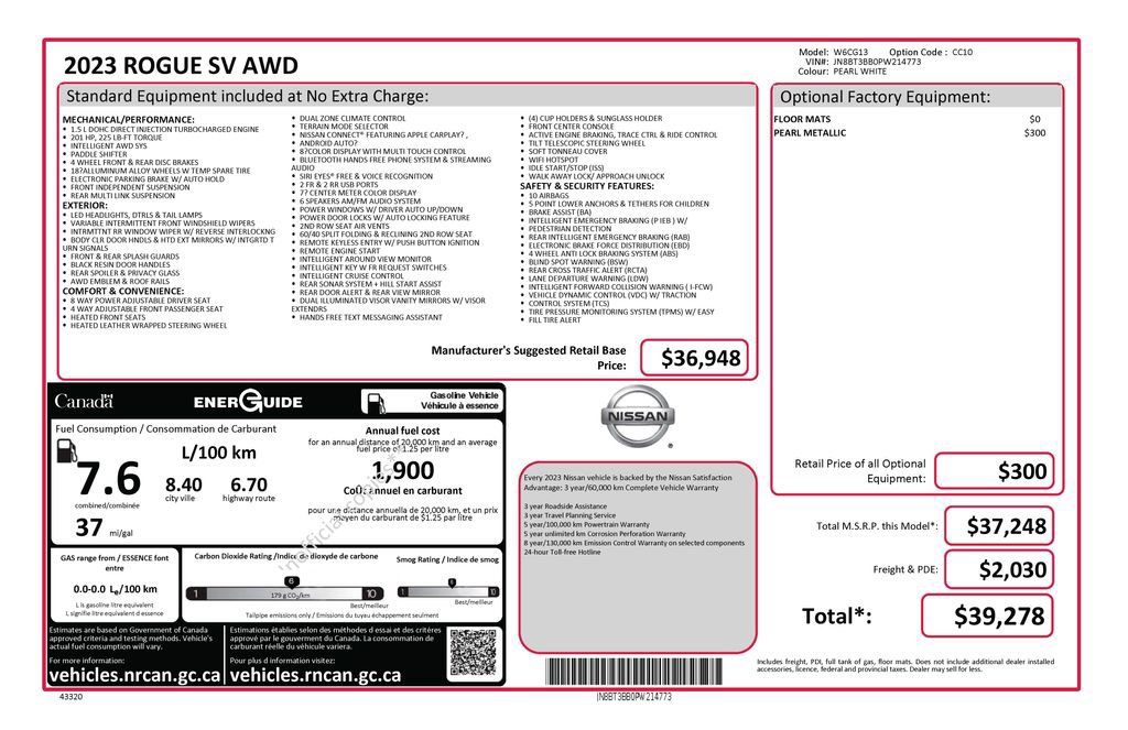 Used 2023 Nissan Rogue SV AWD/4WD image 2