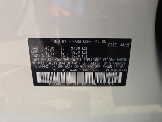 Certified 2025 Subaru Legacy Limited w/ Popular Package #3 AWD/4WD image 29