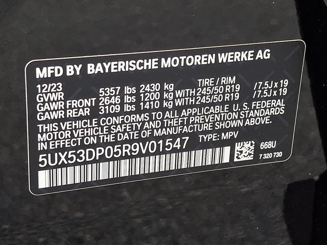 Used 2024 BMW X3 xDrive30i w/ Convenience Package AWD/4WD image 30