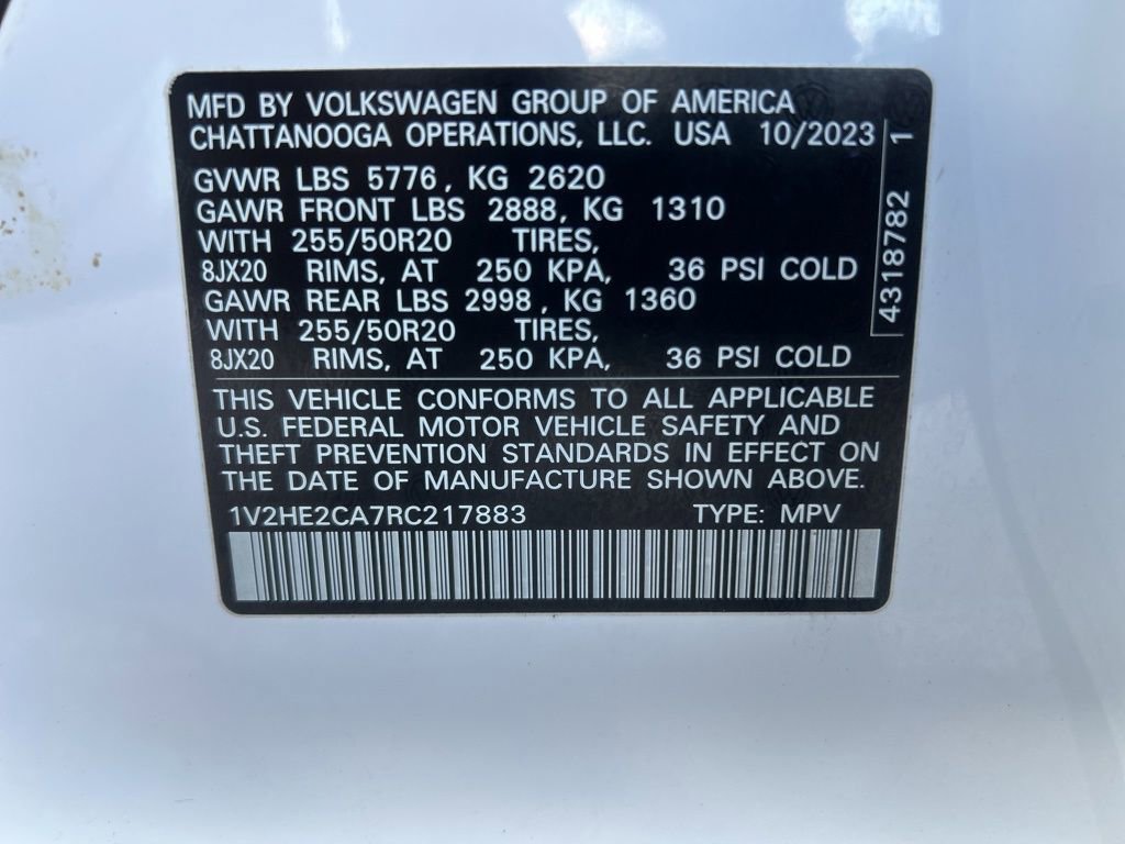 Used 2024 Volkswagen Atlas Cross Sport SE image 50