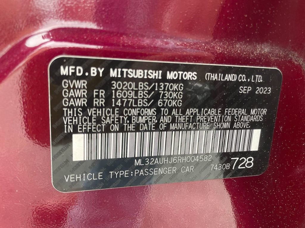 Used 2024 Mitsubishi Mirage LE FWD image 31