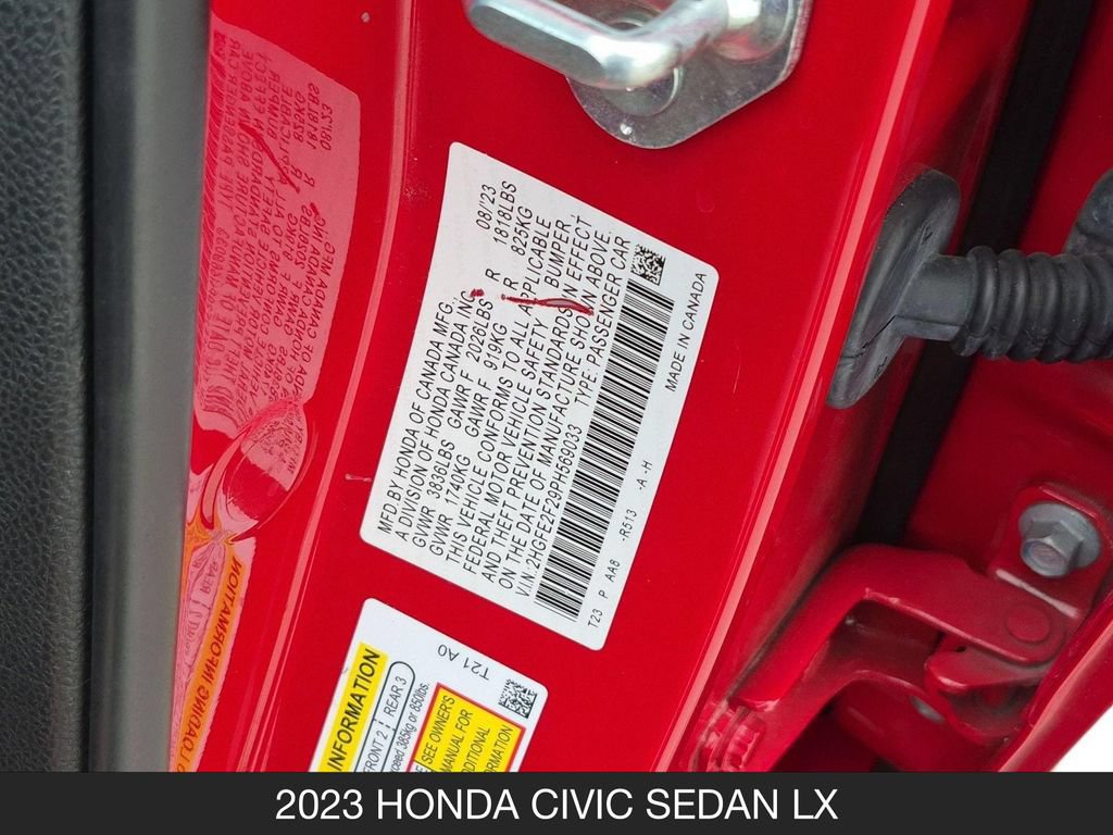 Used 2023 Honda Civic LX image 24