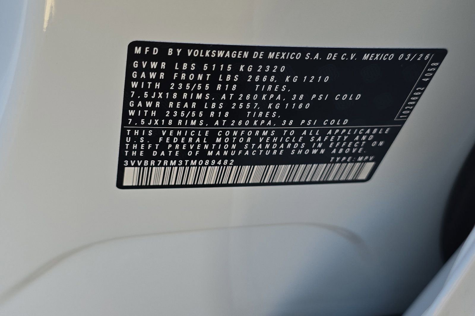 New 2026 Volkswagen Tiguan S AWD/4WD image 26
