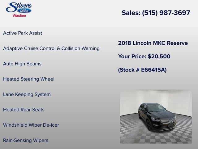 Used 2018 Lincoln MKC Reserve AWD/4WD image 22