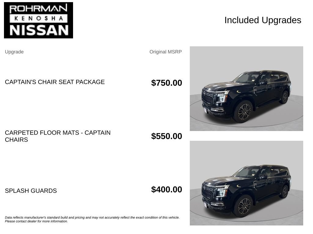 Certified 2025 Nissan Armada SL w/ Captain's Chari Seat Package AWD/4WD image 4