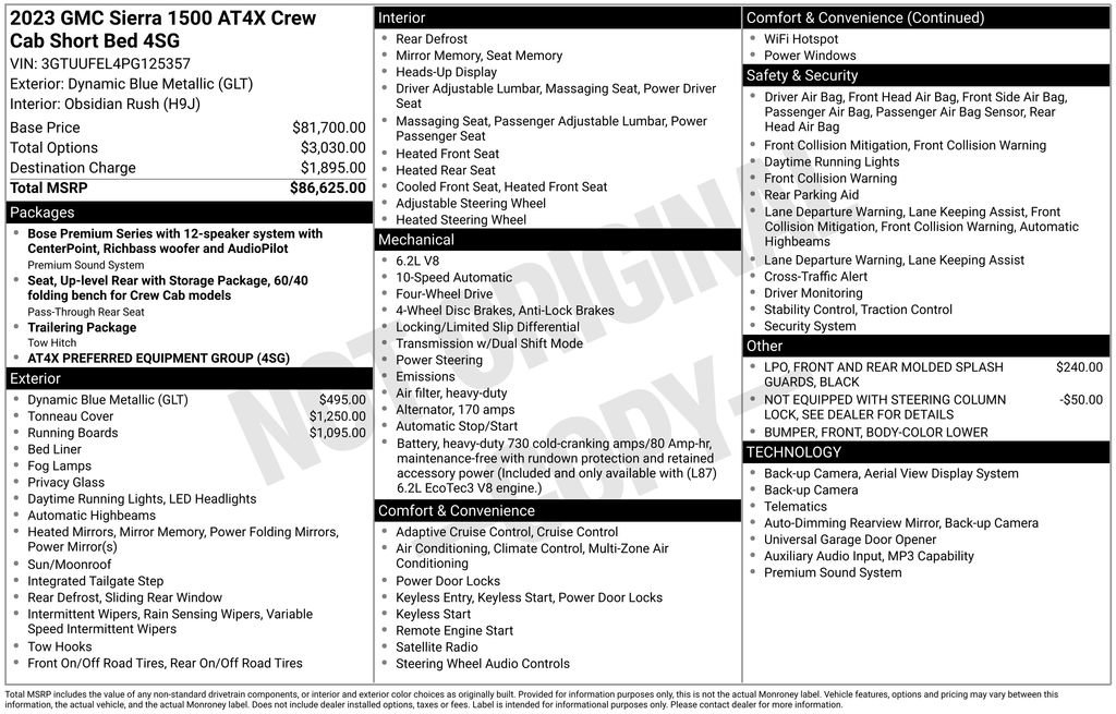 Certified 2023 GMC Sierra 1500 AT4X AWD/4WD image 39