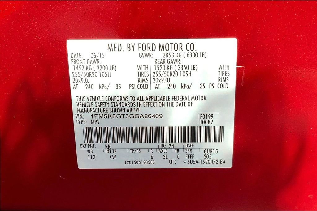 Used 2016 Ford Explorer Sport w/ Equipment Group 401A image 33