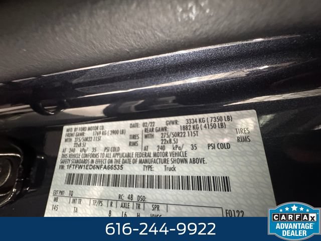 Used 2022 Ford F150 Limited AWD/4WD image 27