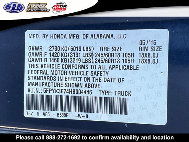 Used 2017 Honda Ridgeline RTL-E image 24