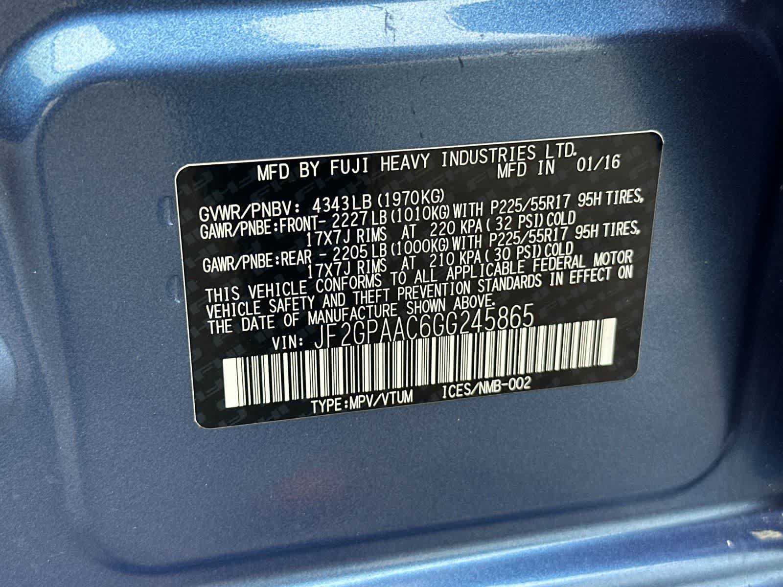 Used 2016 Subaru Crosstrek 2.0i AWD/4WD image 27
