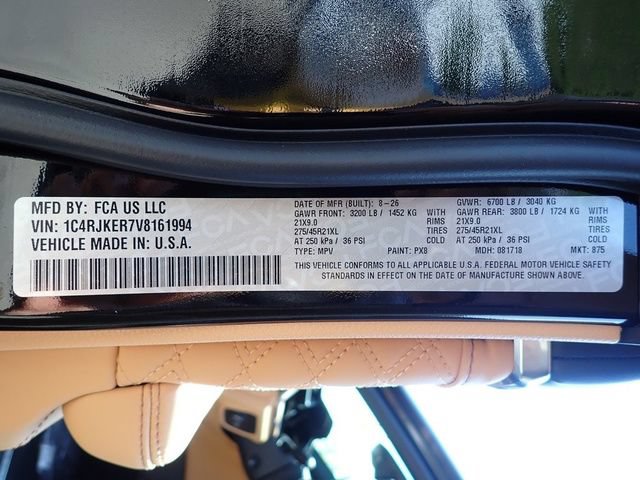 New 2027 Jeep Grand Cherokee L Summit AWD/4WD image 16