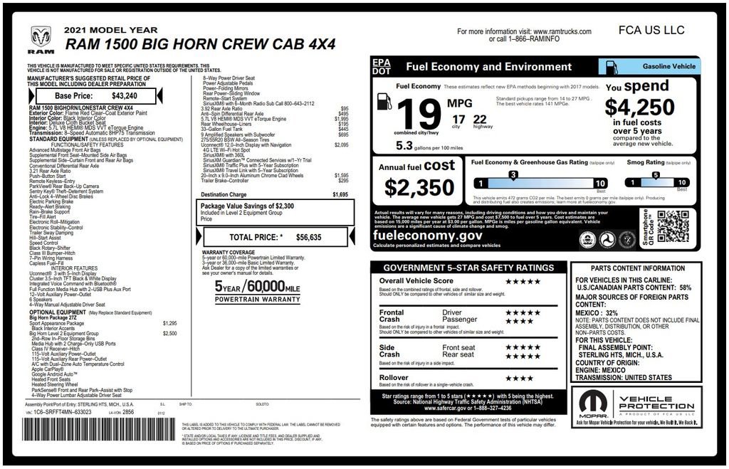 Used 2021 RAM 1500 Big Horn image 5