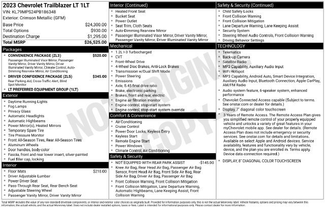 Used 2023 Chevrolet TrailBlazer LT w/ Convenience Package FWD image 7