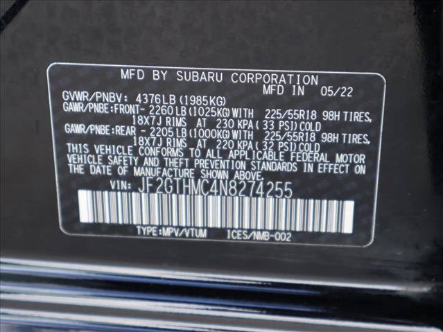 Certified 2022 Subaru Crosstrek 2.5i Limited w/ Popular Package #4 AWD/4WD image 30