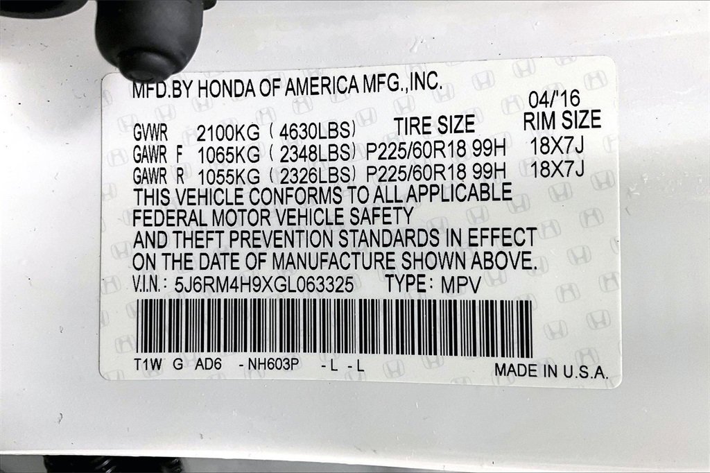 Used 2016 Honda CR-V Touring image 34