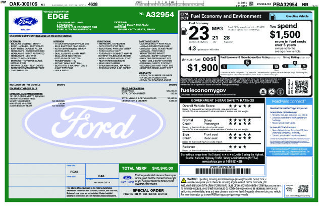 Certified 2023 Ford Edge SEL AWD/4WD image 9