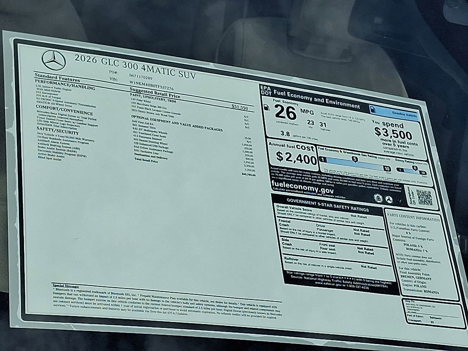 New 2026 Mercedes-Benz GLC 300 4MATIC image 19