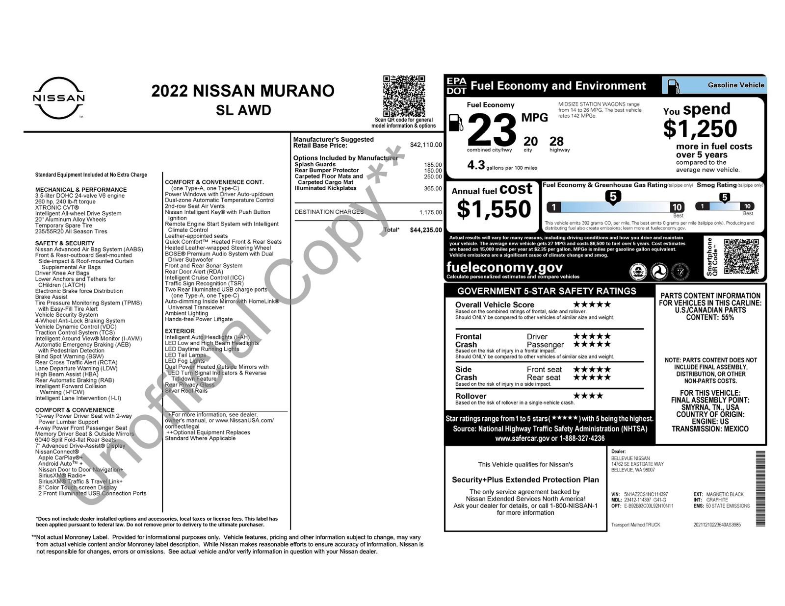 Used 2022 Nissan Murano SL image 34