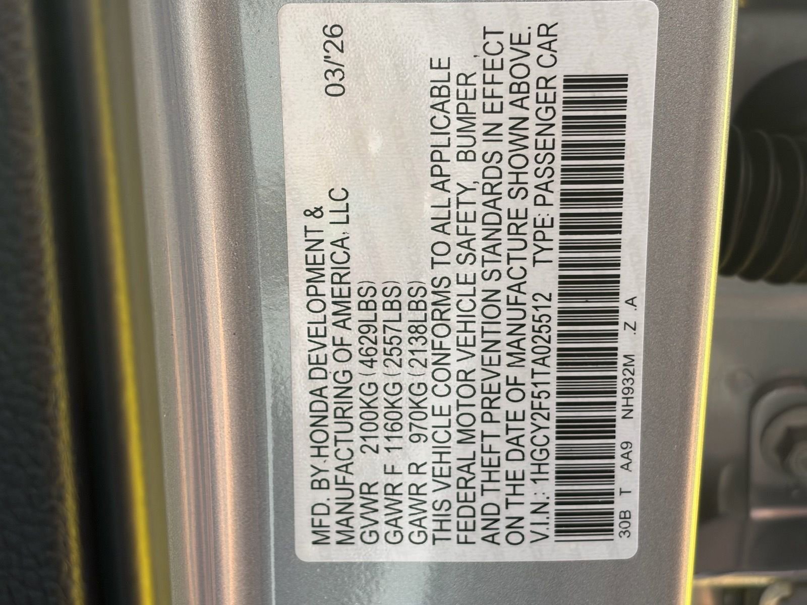 New 2026 Honda Accord Sport image 24