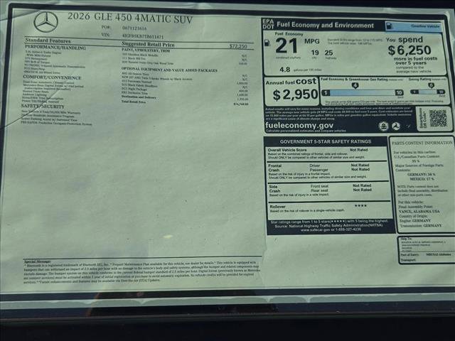 New 2026 Mercedes-Benz GLE 450 4MATIC image 15