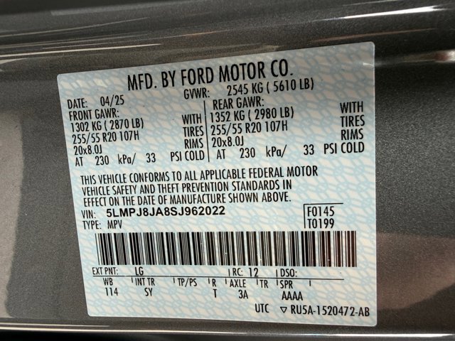 Used 2025 Lincoln Nautilus Premier w/ Equipment Group 102A image 41