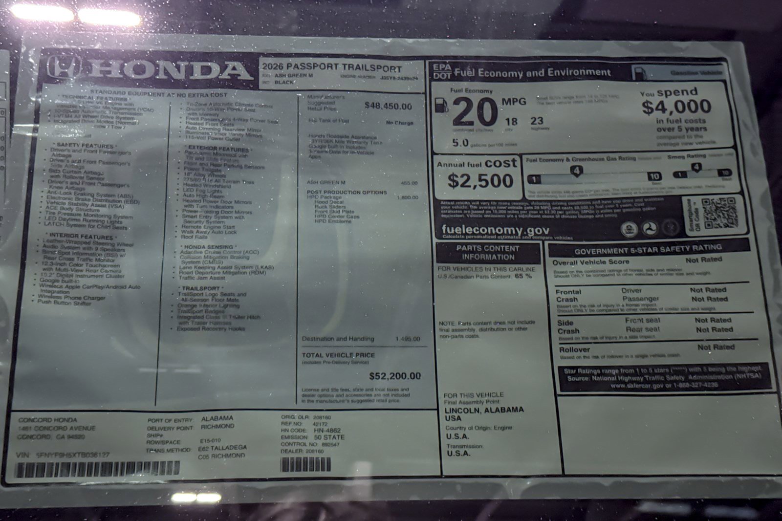 New 2026 Honda Passport TrailSport image 35