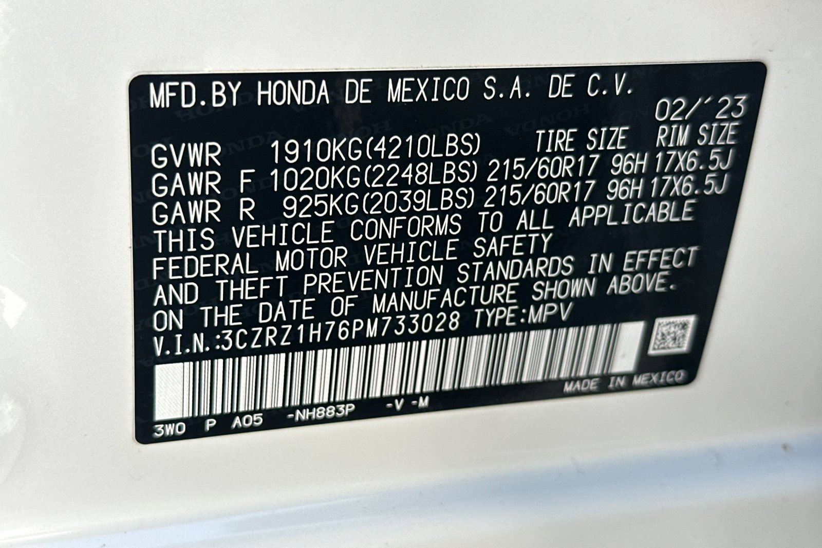 Used 2023 Honda HR-V EX-L image 35