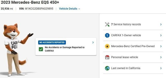 Certified 2023 Mercedes-Benz EQS 450+ Sedan image 3