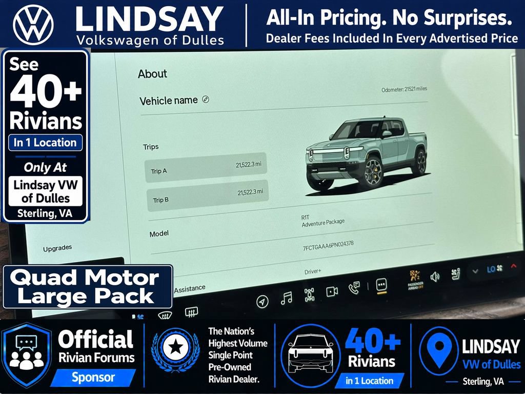 Used 2023 Rivian R1T Adventure AWD/4WD image 25